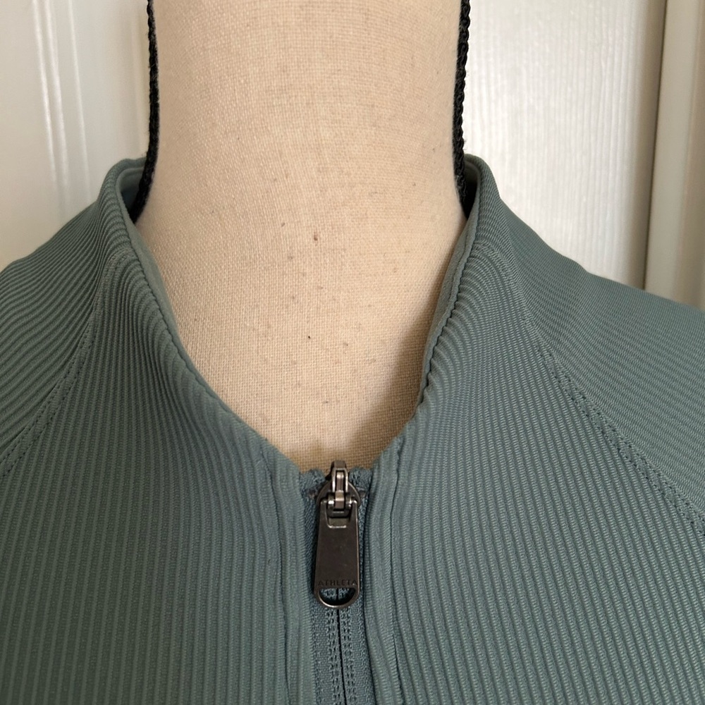 Athleta Full Zip Salutation Ribbed Jacket in Oxid… - image 4